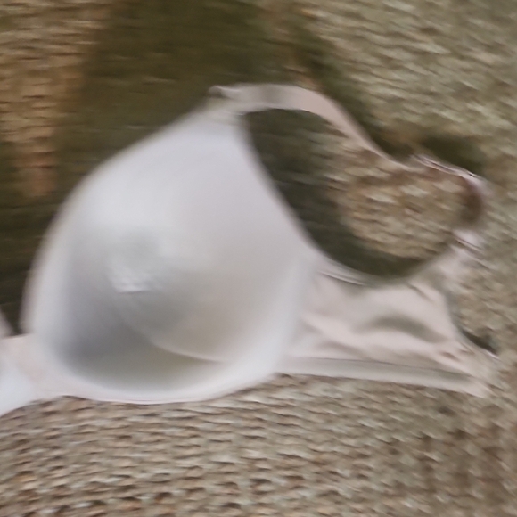 Cream T-Shirt Bra with Invisible Padded Underwire and Adjustable Straps - Picture 7 of 8
